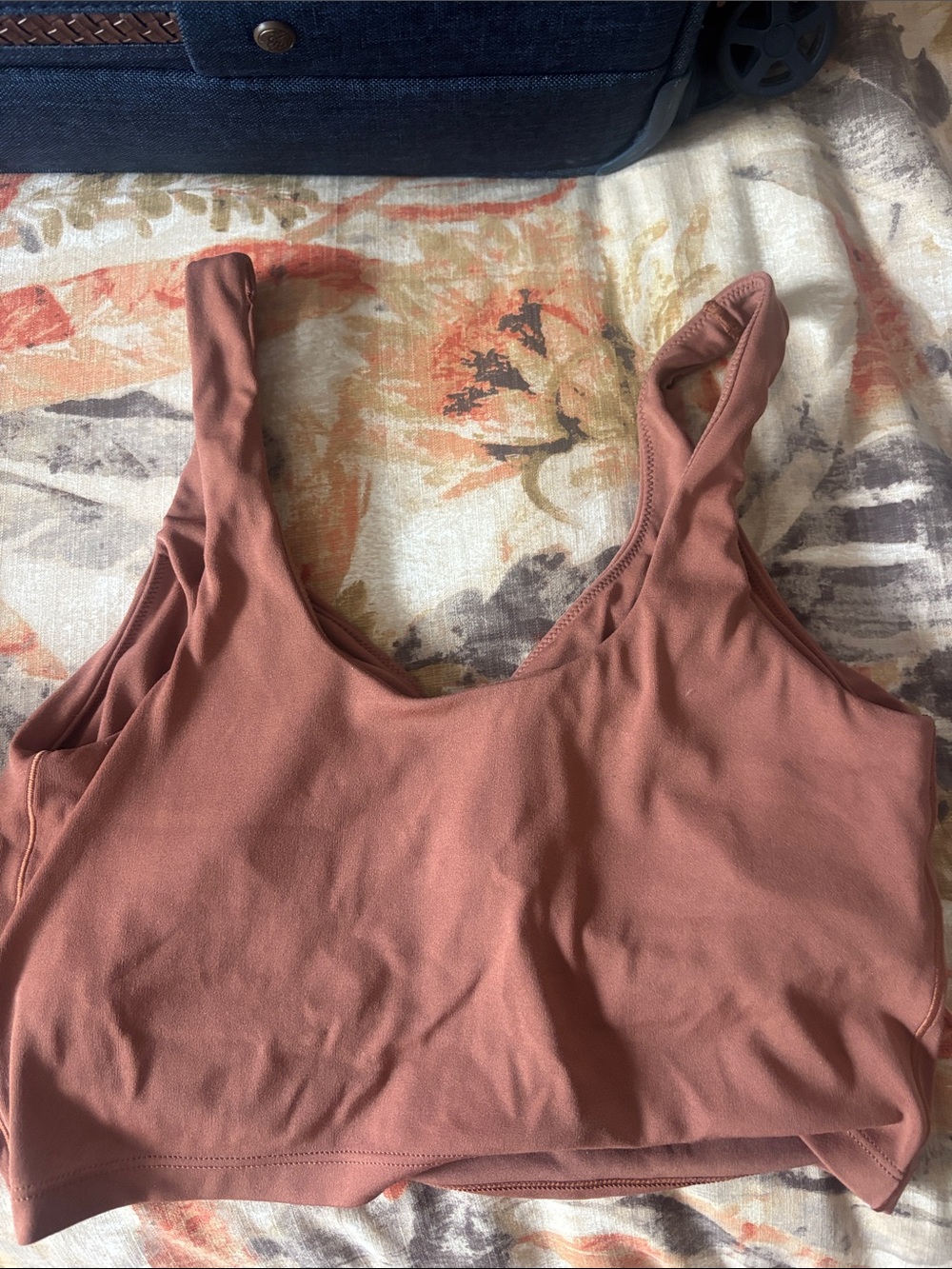 aerie Rust Scoop Neck Tank Top - Picture 2 of 3